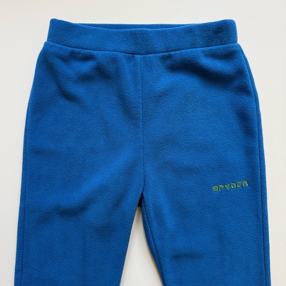 Spyder Kids Unisex Speed Fleece Cobalt Blue Pants - Size 7 - Picture 2 of 13